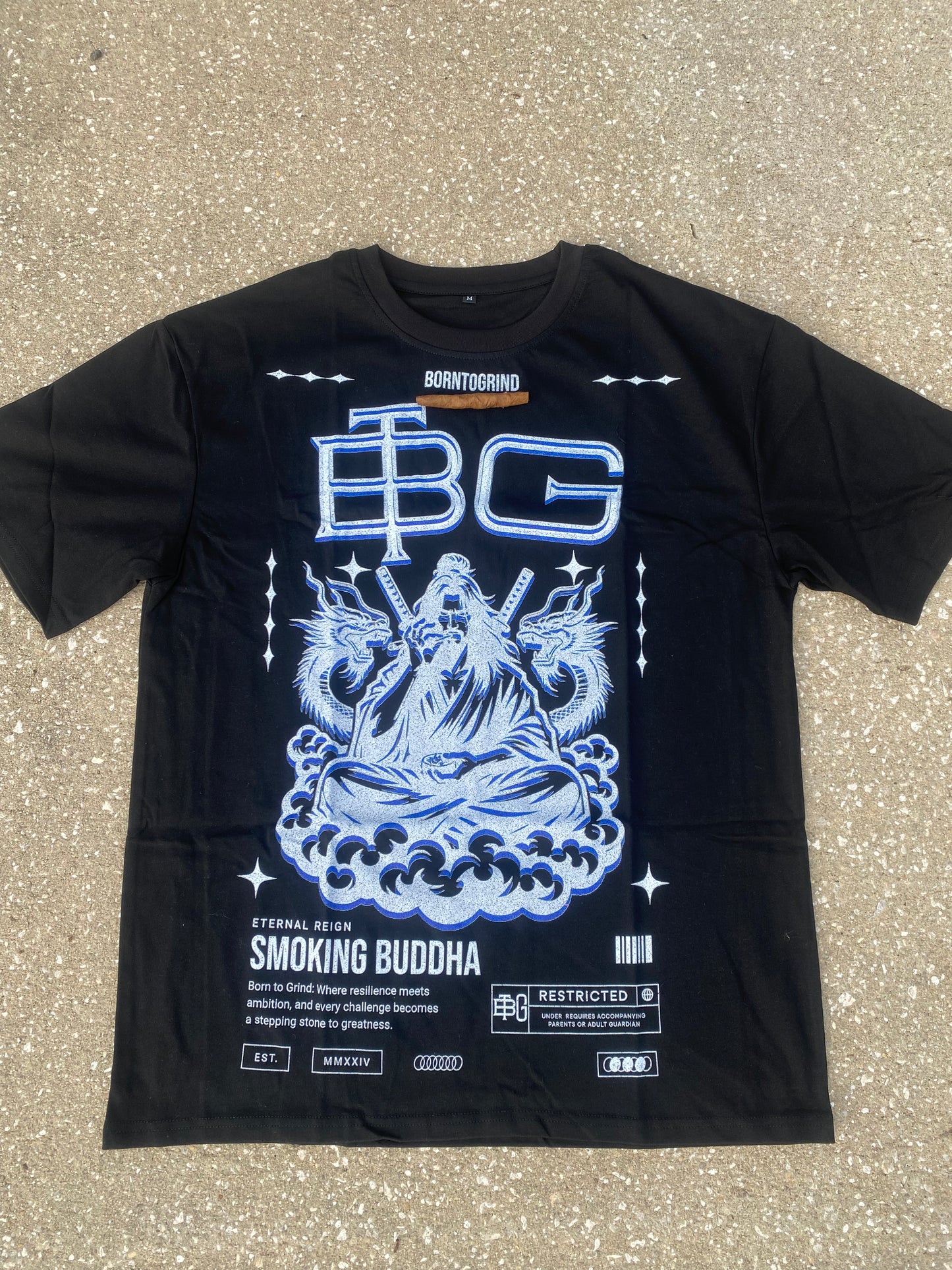 BTG Smoking Buddha Shirt (Blue)